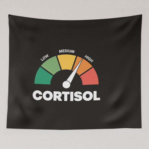 Item preview, The Health Effects of High Cortisol Levels Cortisol Stress Hormone Health & Wellness Awareness designed and sold by Clairenity Studio.