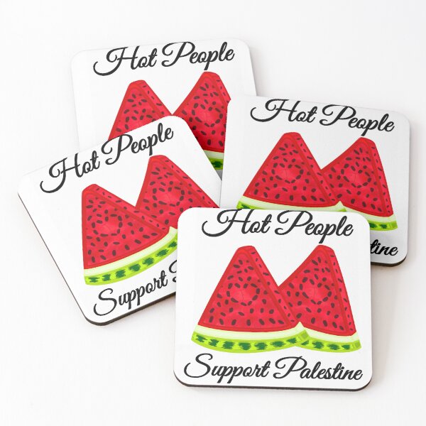 Item preview, Hot People Support Palestine - Watermelon Print designed and sold by DesignsByADiva.