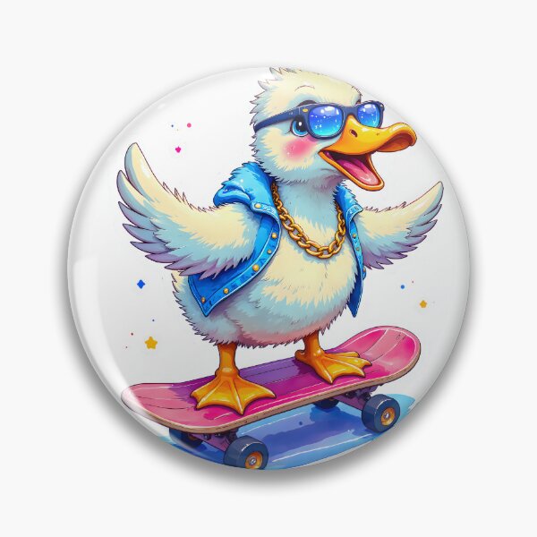 Item preview, Cool Duck Skateboard Sticker designed and sold by ChloeDesigns401.
