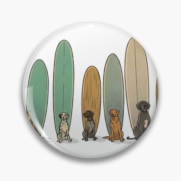 Item preview, Surf Dogs - The 4 legged lineup designed and sold by Kathunk Designs.