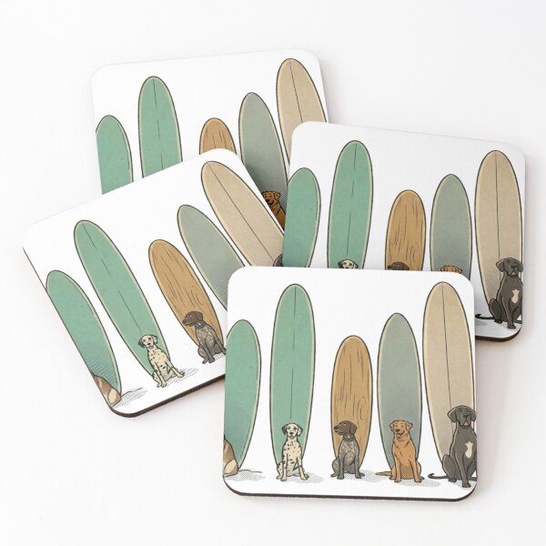 Item preview, Surf Dogs - The 4 legged lineup designed and sold by Kathunk Designs.