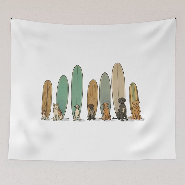 Item preview, Surf Dogs - The 4 legged lineup designed and sold by Kathunk Designs.