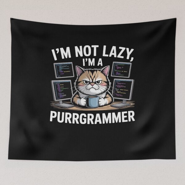 Item preview, Cat Programmer designed and sold by Mateusz Majcherek.