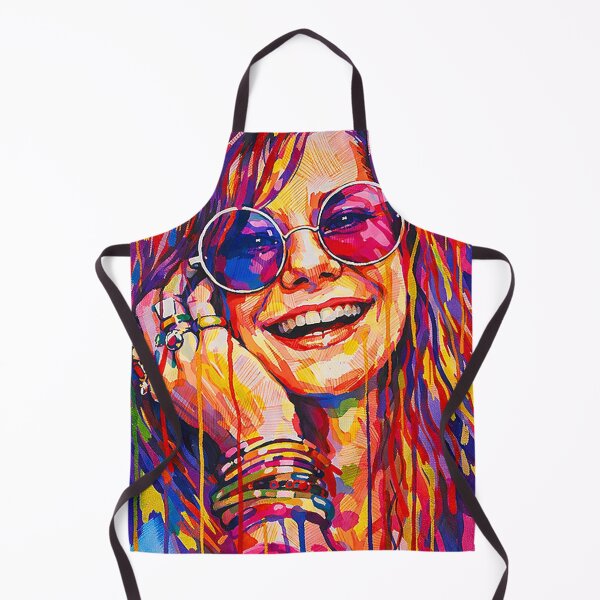 Item preview, Smiling Janis Joplin vibrant portrait designed and sold by LuluLeb.
