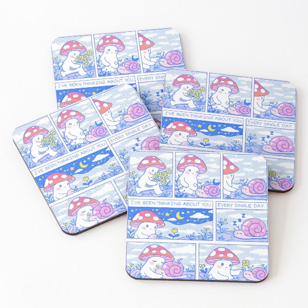 Item preview, I’ve Been Thinking About You – Cute Mushroom Comic designed and sold by Matinez Pink.