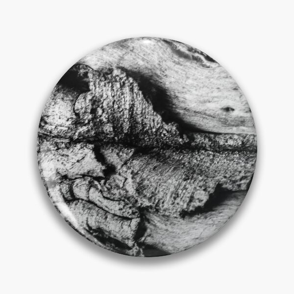 Item preview, Close-Up Black And White Tree Bark Texture With Knotted, Weathered Wood Details designed and sold by Nmallia.