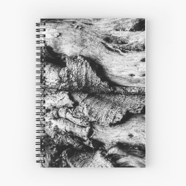 Item preview, Close-Up Black And White Tree Bark Texture With Knotted, Weathered Wood Details designed and sold by Nmallia.