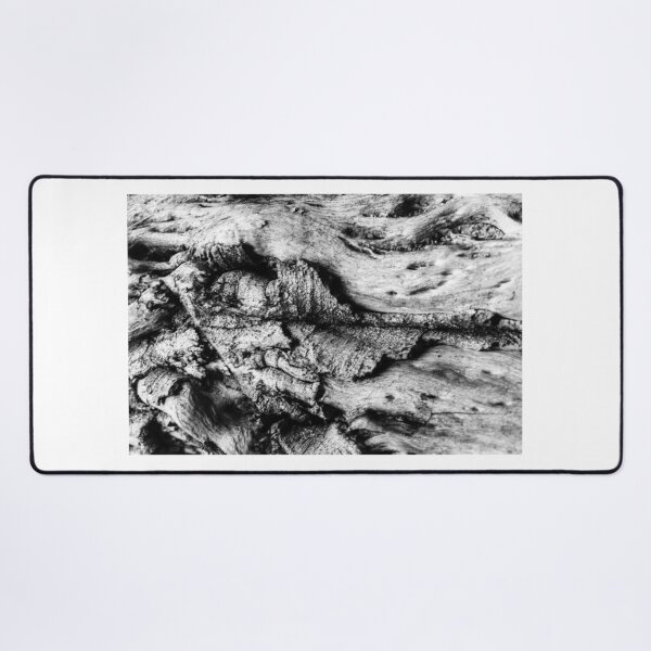 Item preview, Close-Up Black And White Tree Bark Texture With Knotted, Weathered Wood Details designed and sold by Nmallia.