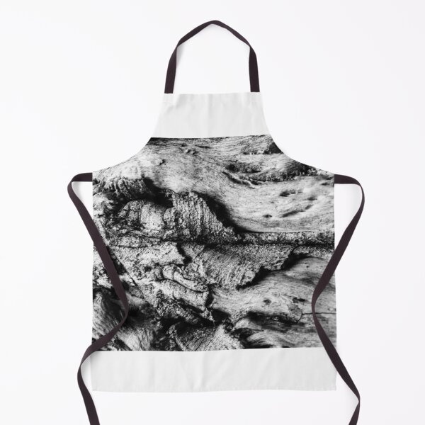 Item preview, Close-Up Black And White Tree Bark Texture With Knotted, Weathered Wood Details designed and sold by Nmallia.