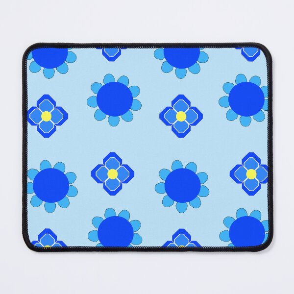 Item preview, Blue Floral Pattern – Happy Minimal Flower Design for Cheerful Decor designed and sold by katerin17.