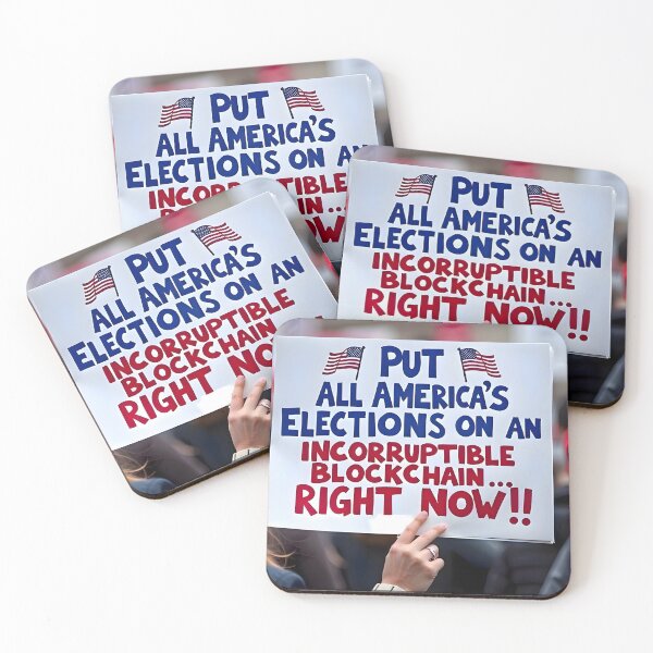 Item preview, Put all America’s elections on an incorruptible blockchain…RIGHT NOW!! designed and sold by ArtOfWarTshirts.