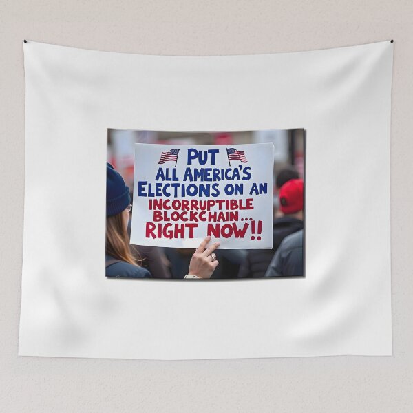 Item preview, Put all America’s elections on an incorruptible blockchain…RIGHT NOW!! designed and sold by ArtOfWarTshirts.