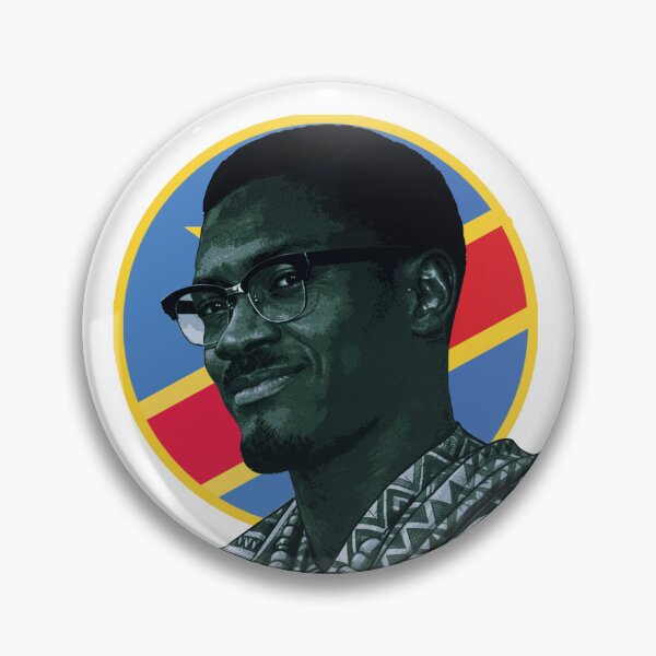 Item preview, Vintage Patrice Lumumba Pan-African Portrait | Congo Independence Leader | Black history designed and sold by Youngkev-arts.