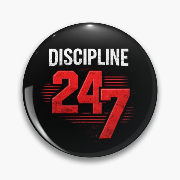 Item preview, Discipline 24/7 Motivational Gym Hustle Quote designed and sold by the-dovlat.