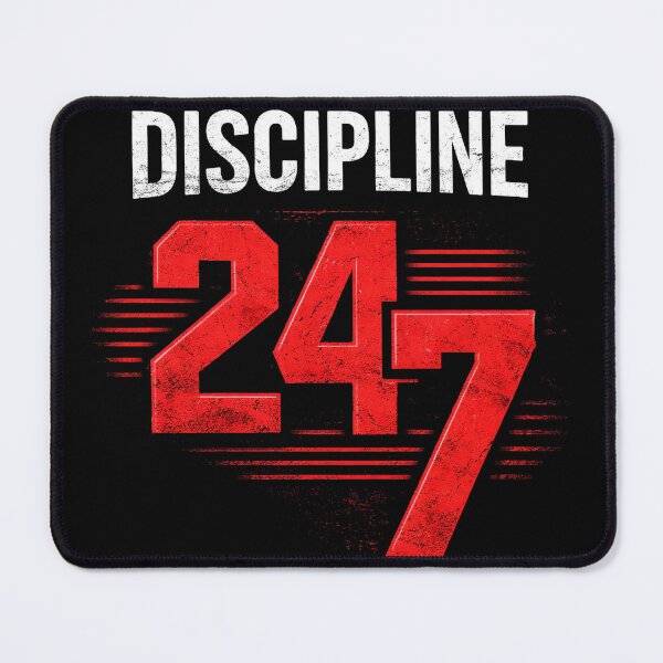 Item preview, Discipline 24/7 Motivational Gym Hustle Quote designed and sold by the-dovlat.