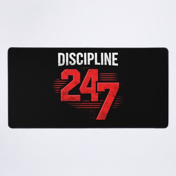 Item preview, Discipline 24/7 Motivational Gym Hustle Quote designed and sold by the-dovlat.