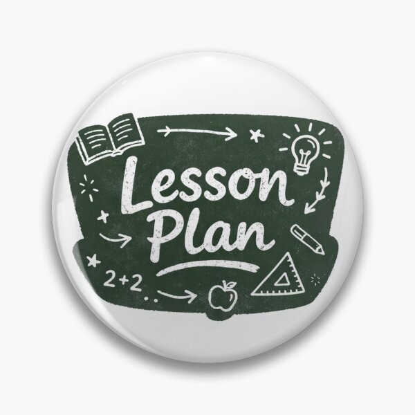 Item preview, Chalkboard Lesson Plan Sticker – School-Themed Handwritten Digital Sticker designed and sold by RonyMady.