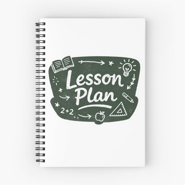 Item preview, Chalkboard Lesson Plan Sticker – School-Themed Handwritten Digital Sticker designed and sold by RonyMady.