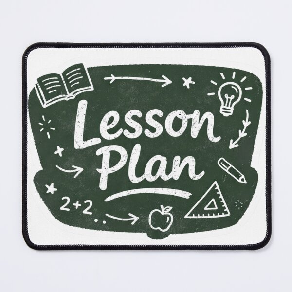 Item preview, Chalkboard Lesson Plan Sticker – School-Themed Handwritten Digital Sticker designed and sold by RonyMady.