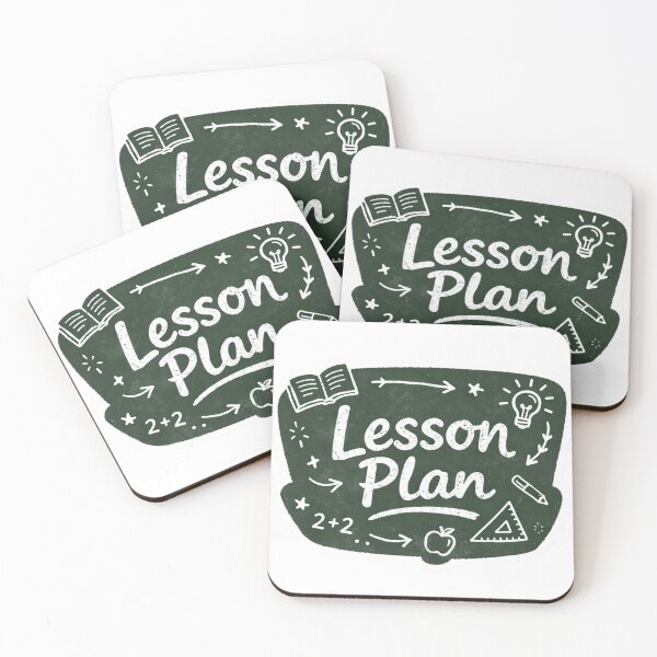 Item preview, Chalkboard Lesson Plan Sticker – School-Themed Handwritten Digital Sticker designed and sold by RonyMady.