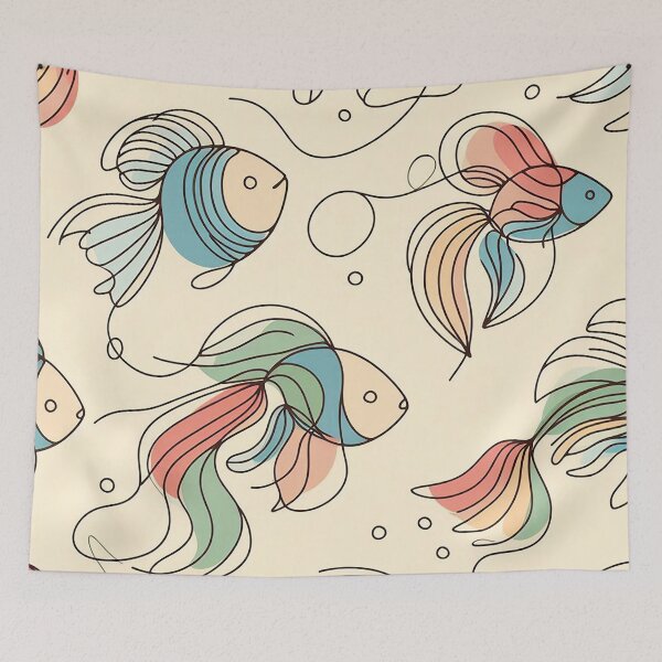 Item preview, Swim into creativity with our fish patterns designed and sold by Vanich-Panich.