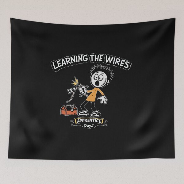 Item preview, Electrician Apprentice Day 1 Shirt – Learning The Wires Funny Electrical Trainee Gift designed and sold by Popstudio85.