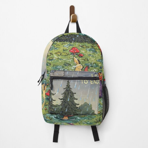 Item preview, Learning to Enjoy the Rain Whimsical Forest Art designed and sold by Matinez Pink.