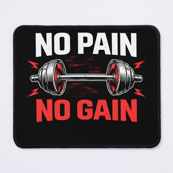 Item preview, No Pain No Gain Gym Workout Quote designed and sold by the-dovlat.