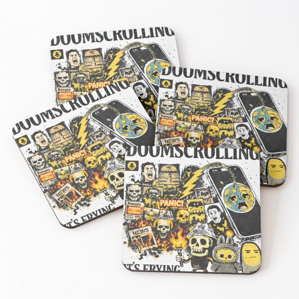 Item preview, Stop Doomscrolling Awareness Poster designed and sold by Matinez Pink.