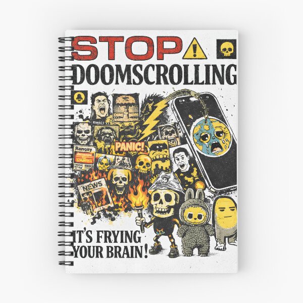 Item preview, Stop Doomscrolling Awareness Poster designed and sold by Matinez Pink.