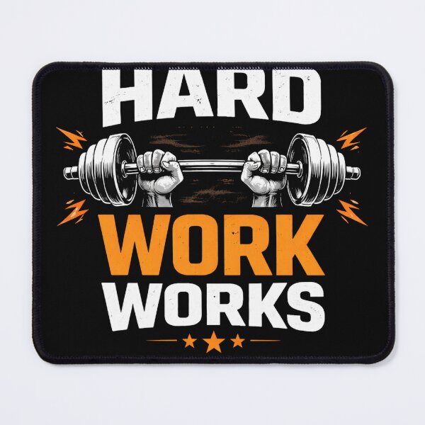 Item preview, Hard Work Works Motivational Fitness Quote designed and sold by the-dovlat.