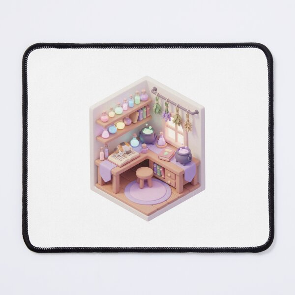 Item preview, Isometric Potion Shop – Cute Pastel Witch Alchemy Room designed and sold by KAYJAY DESIGNS.