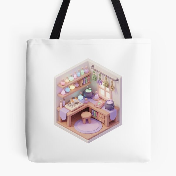 Item preview, Isometric Potion Shop – Cute Pastel Witch Alchemy Room designed and sold by KAYJAY DESIGNS.