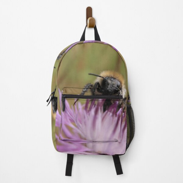 Item preview, Bumblebee on Purple Flower Macro with Pollen Details designed and sold by vikko-art.