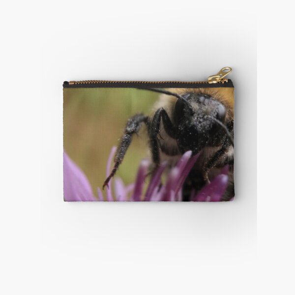 Item preview, Bumblebee on Purple Flower Macro with Pollen Details designed and sold by vikko-art.