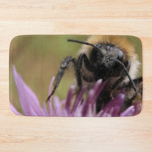 Item preview, Bumblebee on Purple Flower Macro with Pollen Details designed and sold by vikko-art.
