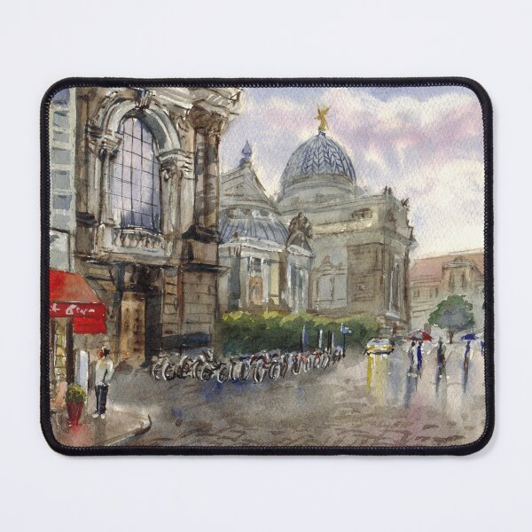 Item preview, Dresden view. Watercolor painting. Germany designed and sold by Colibri77.