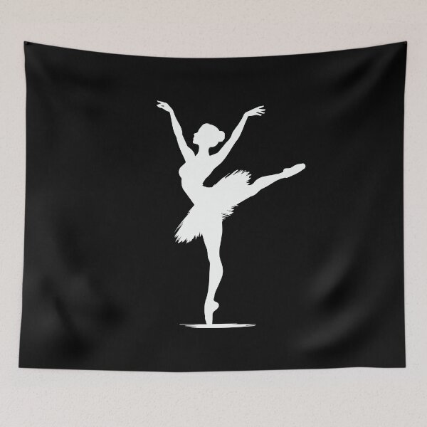 Item preview, Ballerina Silhouette – Minimal Dance Art designed and sold by BrushRushX.