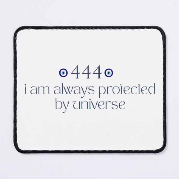 Item preview, 444 angel number quote sticker - aesthetic affirmations designed and sold by Dharaamagnetiix.