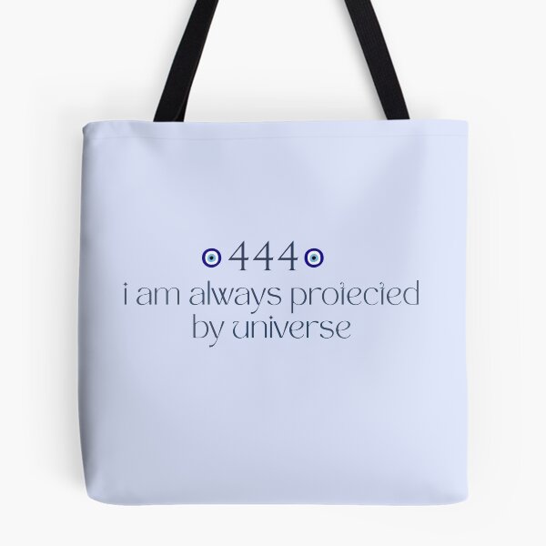 Item preview, 444 angel number quote sticker - aesthetic affirmations  designed and sold by Dharaamagnetiix.