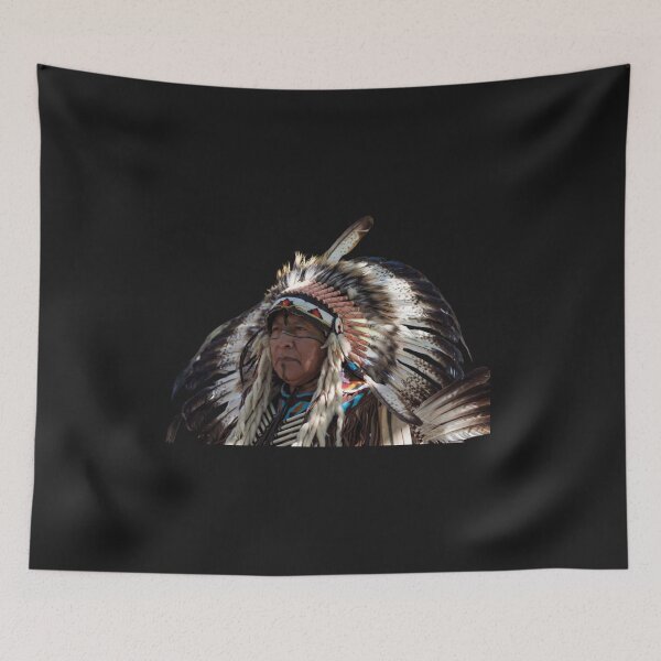 Item preview, Native American Chief Portrait – Spirit of the Warrior designed and sold by ArthurShu.