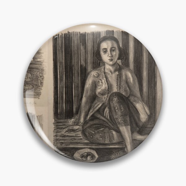Item preview, Odalisque With a Bowl of Fruit by Henri Matisse: Modernist Figure Poster designed and sold by artofuniverse.
