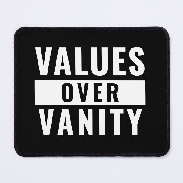 Item preview, Values Over Vanity Bold Minimal Typography Statement designed and sold by kukudesigns.