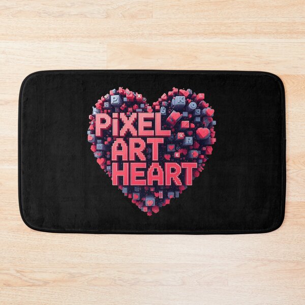 Item preview, Pixel Art Heart – Retro Gamer Love Design designed and sold by TimelessCW.