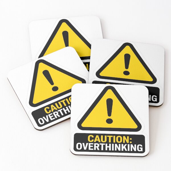 Item preview, Caution Overthinking designed and sold by Visual Dept..