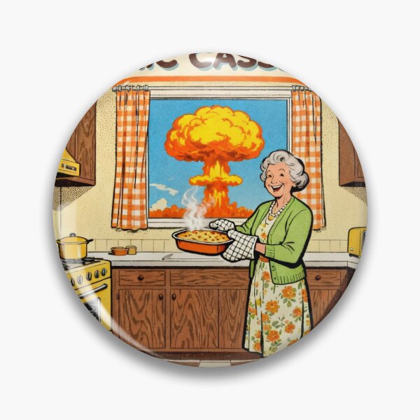 Item preview, Retro Atomic Grandma Kitchen Art - Dark Humor Vintage designed and sold by PictorialWhimsy.