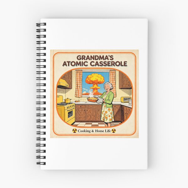 Item preview, Retro Atomic Grandma Kitchen Art - Dark Humor Vintage designed and sold by PictorialWhimsy.