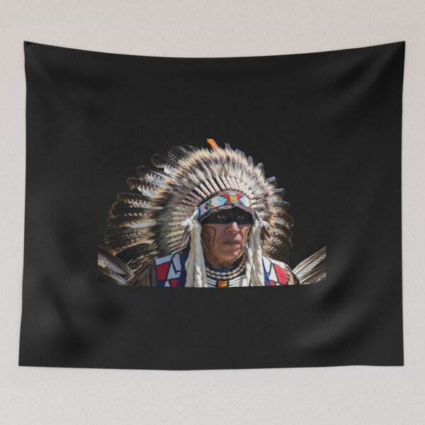 Item preview, Native American Chief Portrait – Spirit of the Warrior designed and sold by ArthurShu.