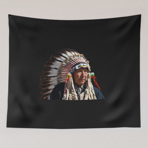 Item preview, Native American Chief Portrait – Spirit of the Warrior designed and sold by ArthurShu.