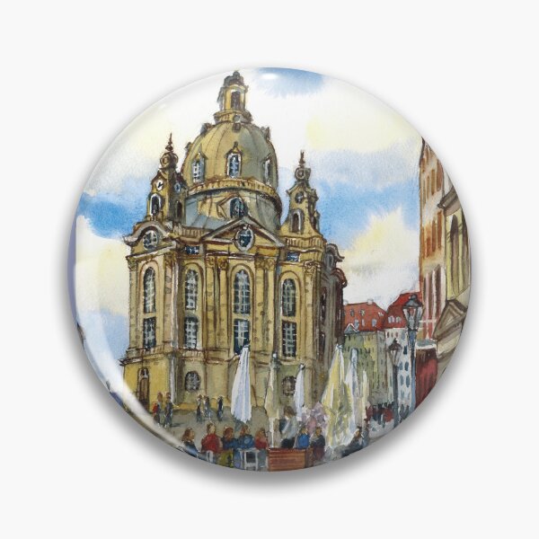 Item preview, Dresden view. Watercolor painting. Germany designed and sold by Colibri77.